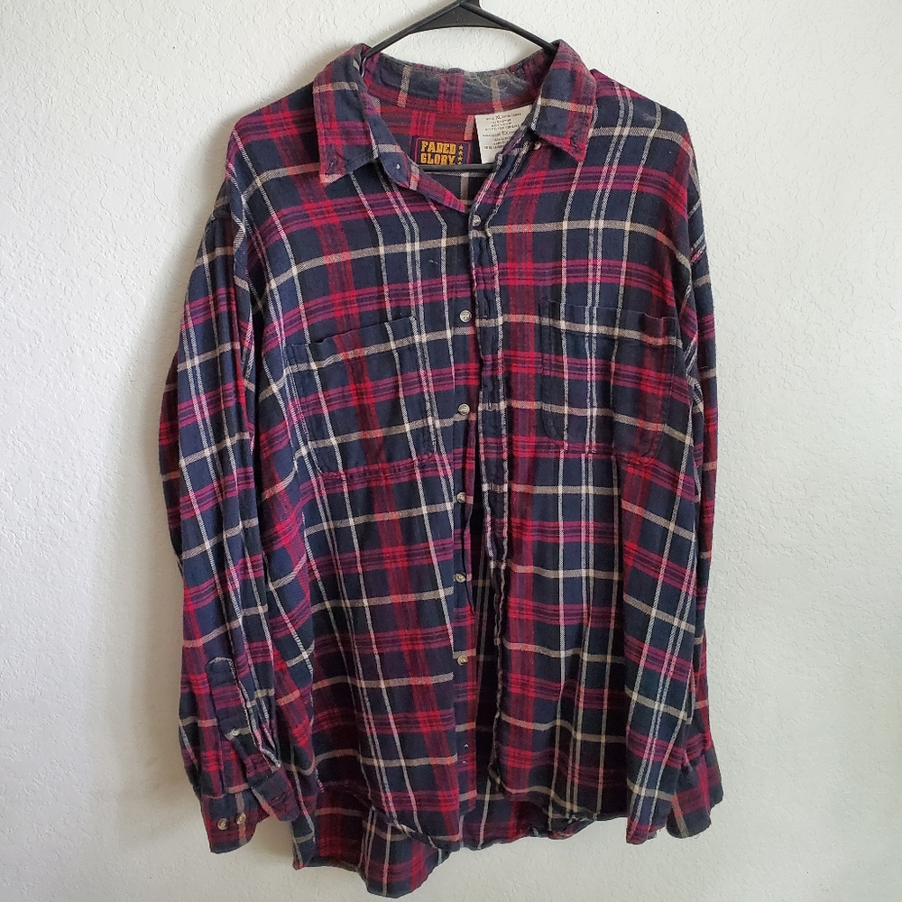 Faded Glory Button Blouse